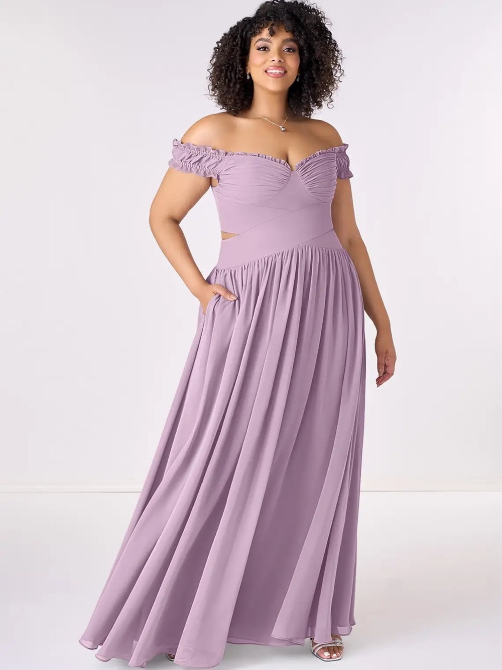NWT Azazie Barbie 1010 Wisteria Bridesmaid Dress - Picture 2 of 10